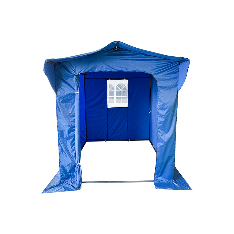 Vouwt tent pro structuur serie 50 mm aluminium + 4 dubbele zijden PVC 520G/m² tarp voor professionele behoeften of dagelijks gebruik blauw