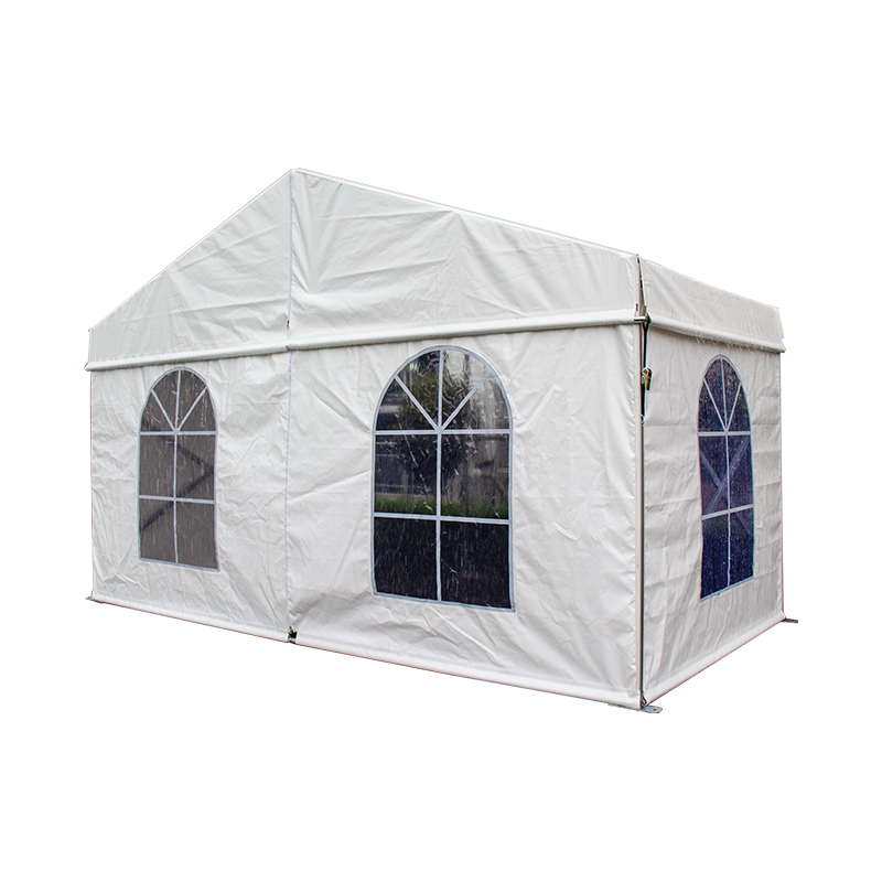 Witte outdoor yazebo luifel bruiloftsfeest tent 8 verwijderbare muren