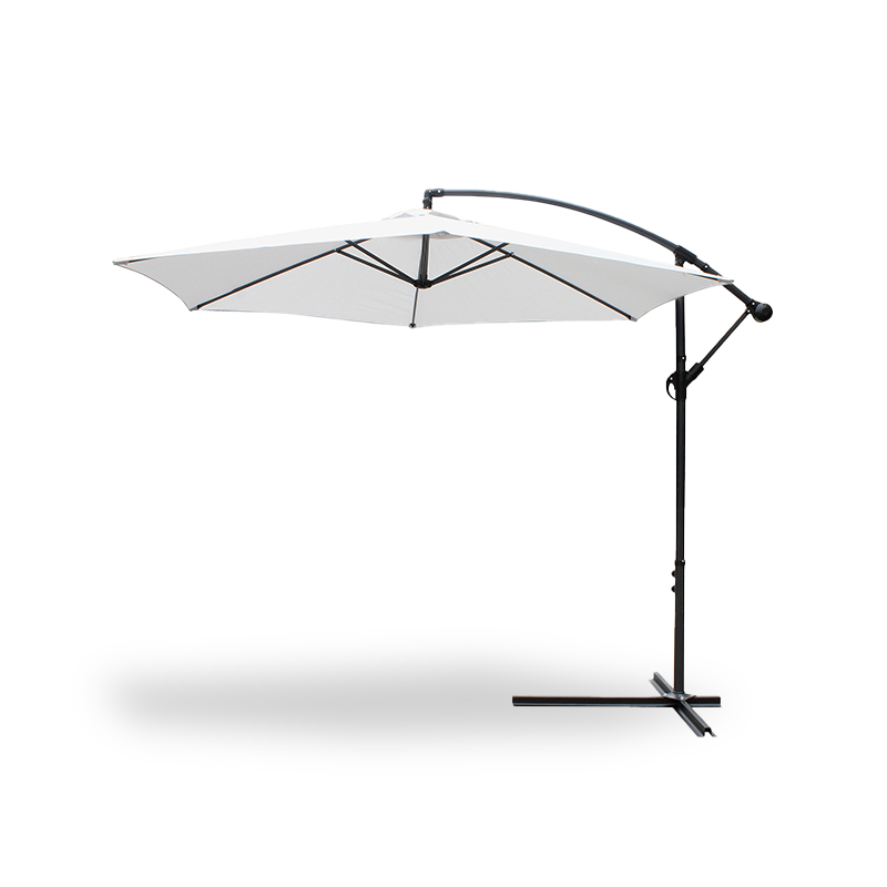 Buiten Patio 10 'Hangende paraplu Zonneschaduw W/T Kruisbasis