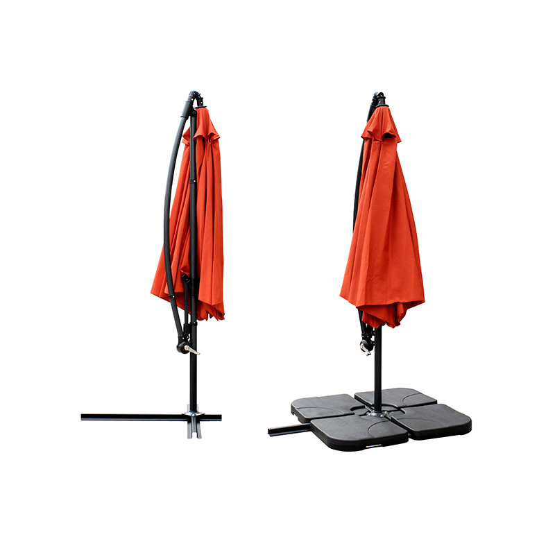 Patio paraplu op zonne -energie 360 ​​graden rotatie