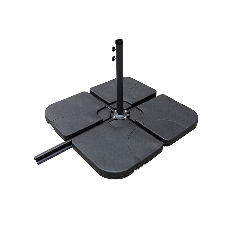 Buiten Patio 10 'Hangende paraplu Zonneschaduw W/T Kruisbasis